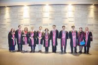 (From right) Prof Wai-Yee CHAN, Ms Amy FONG, Prof Kenneth YOUNG and College teachers